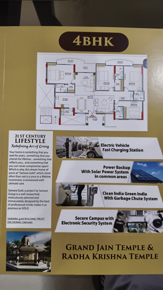 3 BHK Apartment 1850 Sq.ft. for Sale in Aakriti Ecocity, Bhopal