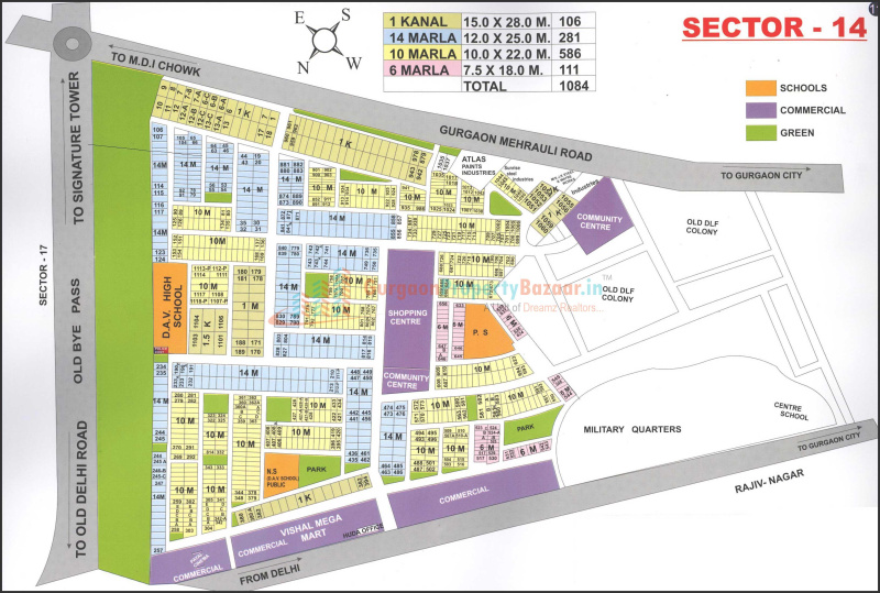  263 Sq. Yards Residential Plot for Sale in Sector 15 Gurgaon