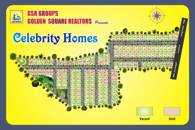  1200 Sq.ft. Residential Plot for Sale in Kothagondapalli, Hosur