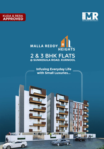2 BHK Apartment 1143 Sq.ft. for Sale in Mamidala Padu, Kurnool