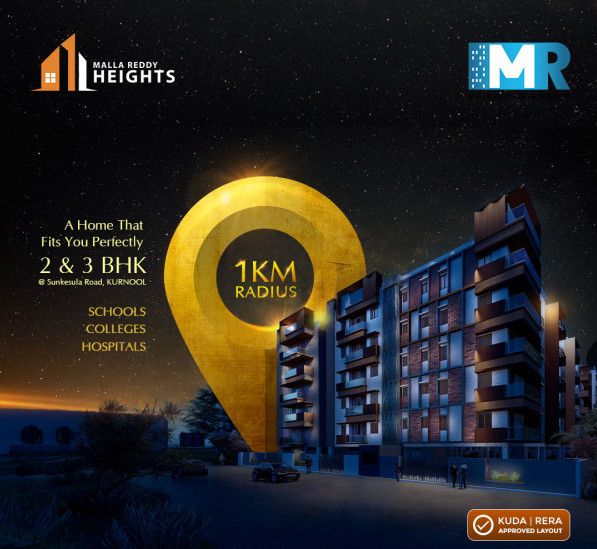 2 BHK Apartment 1143 Sq.ft. for Sale in Mamidala Padu, Kurnool
