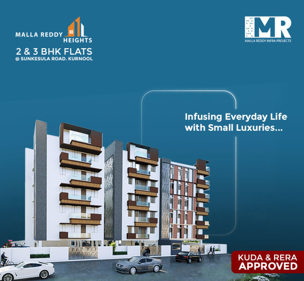 2 BHK Apartment 1144 Sq.ft. for Sale in Sita Rama Nagar, Kurnool