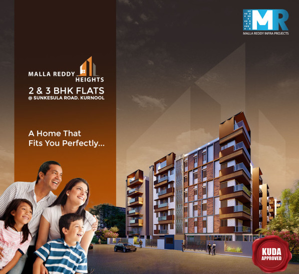 2 BHK Apartment 1144 Sq.ft. for Sale in Sita Rama Nagar, Kurnool