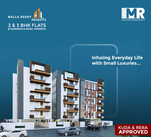 2 BHK Apartment 1144 Sq.ft. for Sale in Sita Rama Nagar, Kurnool