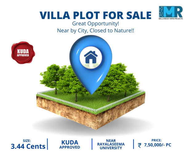  Residential Plot 3 Cent for Sale in B Thandrapadu, Kurnool