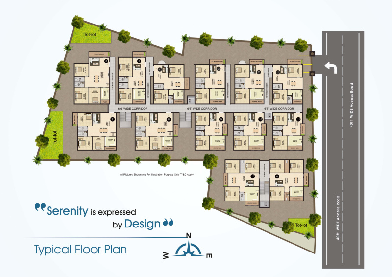 2 BHK Apartment 1240 Sq.ft. for Sale in Mamidala Padu, Kurnool