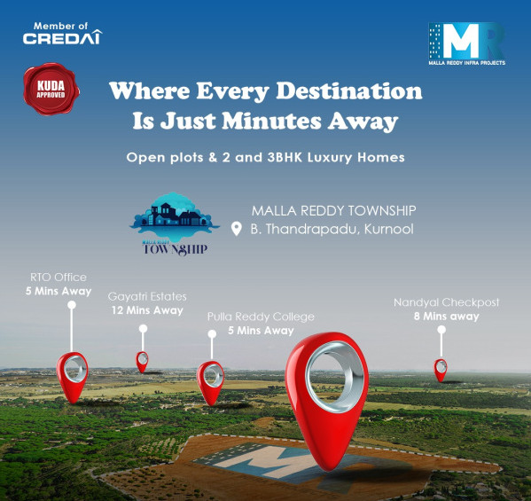  1500 Sq.ft. Residential Plot for Sale in B Thandrapadu, Kurnool