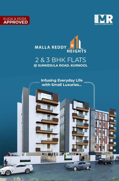2 BHK 1144 Sq.ft. Apartment for Sale in Prakash Nagar, Kurnool
