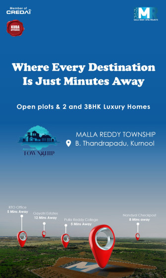  1650 Sq.ft. Residential Plot for Sale in Nandyal Road, Kurnool