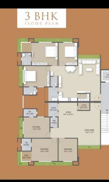 3 BHK Apartment 2081 Sq.ft. for Sale in Pal, Surat