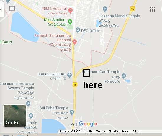 Commercial Land 30 Sq. Yards for Sale in Ongole, Prakasam