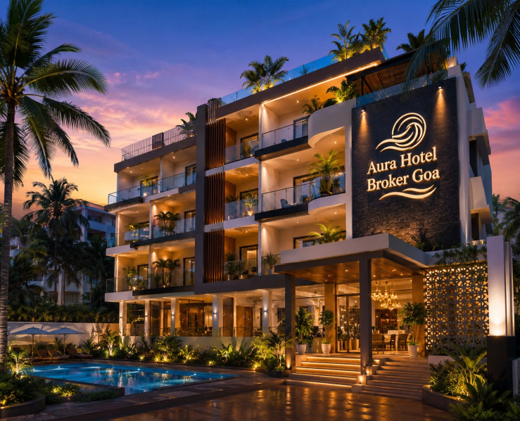  1 Acre Hotels for Rent in Baga, Goa
