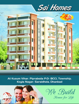 2 BHK Apartment 1001 Sq.ft. for Sale in Saraidhela, Dhanbad