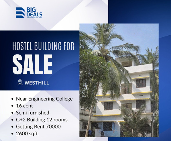  Apartment 2600 Sq.ft. for Sale in West Hill, Kozhikode