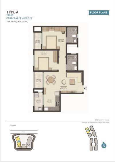 2 BHK Apartment 882 Sq.ft. for Sale in Gift City, Gandhinagar