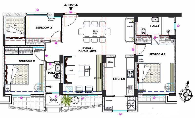 3 BHK Apartment 1150 Sq.ft. for Sale in Vile Parle East, Mumbai
