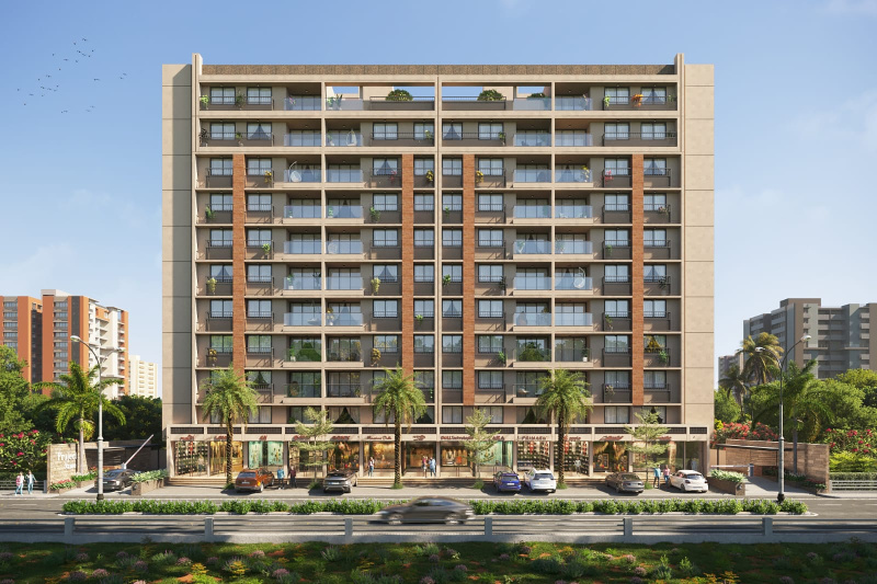 3 BHK 215 Sq. Yards Apartment for Sale in Tragad, Ahmedabad