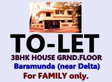 3 BHK Apartment 1650 Sq.ft. for Rent in Baramunda, Bhubaneswar