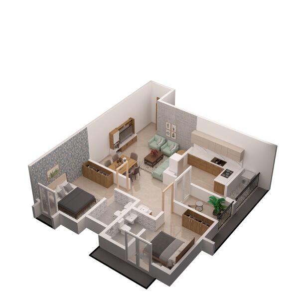 2 BHK Apartment 959 Sq.ft. for Sale in Edappally, Ernakulam