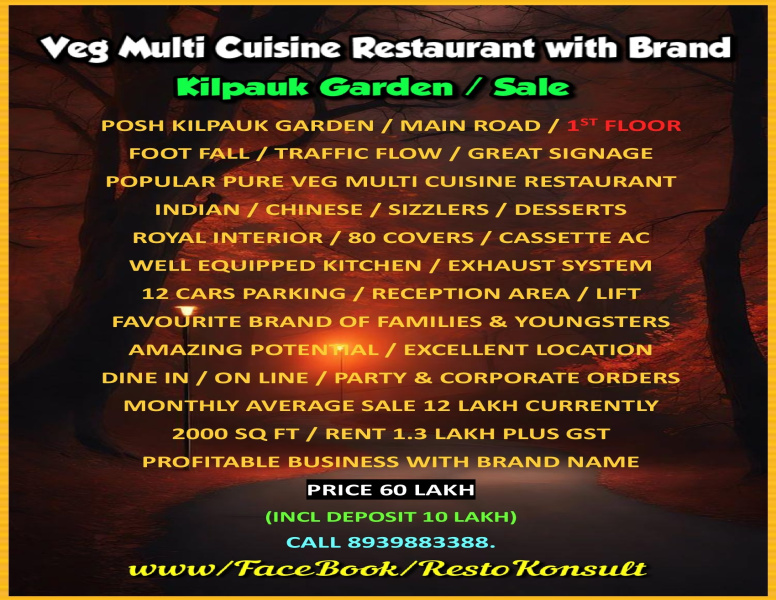 Hotels 2000 Sq.ft. for Sale in Kilpauk, Chennai
