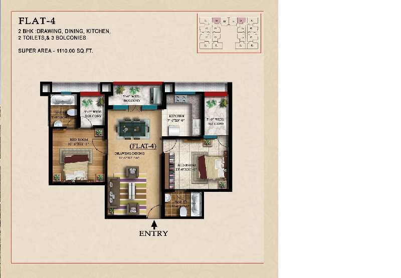 3 BHK Apartment 1565 Sq.ft. for Sale in Raebareli Road, Raibareli Road, Lucknow
