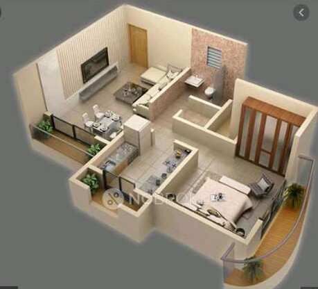 1 BHK Apartment 585 Sq.ft. for Rent in Kolshet Road, Thane