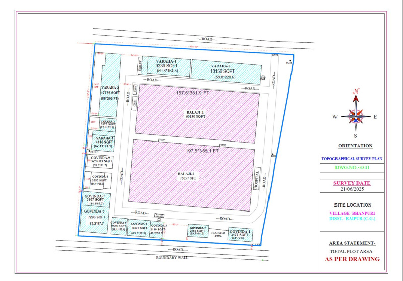  210000 Sq.ft. Warehouse for Rent in Bhanpuri, Raipur