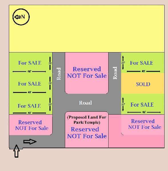  Residential Plot 1104 Sq.ft. for Sale in Padrauna, Kushinagar