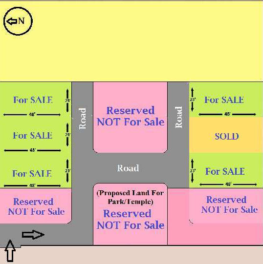  Residential Plot 1104 Sq.ft. for Sale in Kasia Bazaar, Kushinagar