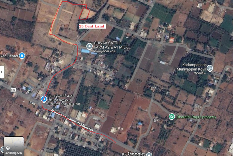  Agricultural Land 25 Cent for Sale in Mallamooppampatti, Salem
