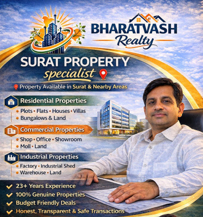  226 Sq.ft. Commercial Land for Rent in Kosad, Surat