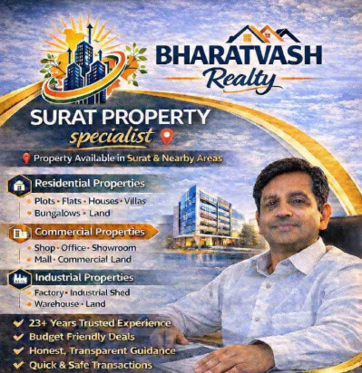  226 Sq.ft. Commercial Land for Rent in Kosad, Surat