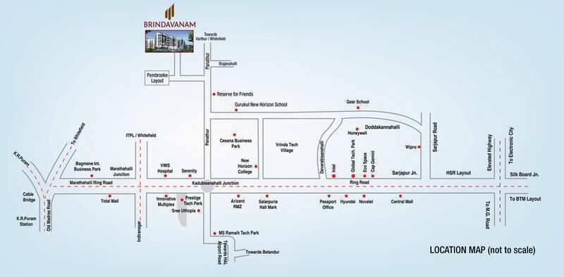  Apartment 1333 Sq.ft. for Rent in Panathur, Bangalore