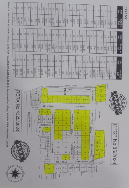  1200 Sq.ft. Residential Plot for Sale in Olaiyur, Tiruchirappalli