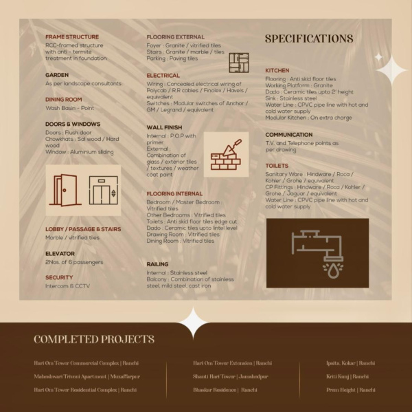 3 BHK 1352 Sq.ft. Apartment for Sale in Bariatu Road, Ranchi