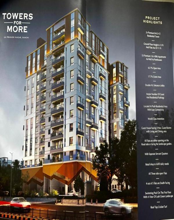 3 BHK 2312 Sq.ft. Apartment for Sale in Bariatu, Ranchi