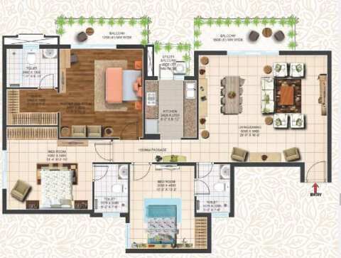 3 BHK Apartment 1750 Sq.ft. for Sale in Sector 150 Noida