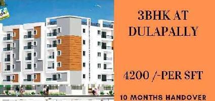 3 BHK Flat for Sale in Dullapally, Hyderabad