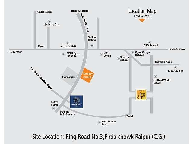  Residential Plot 1000 Sq.ft. for Sale in Pirda, Raipur