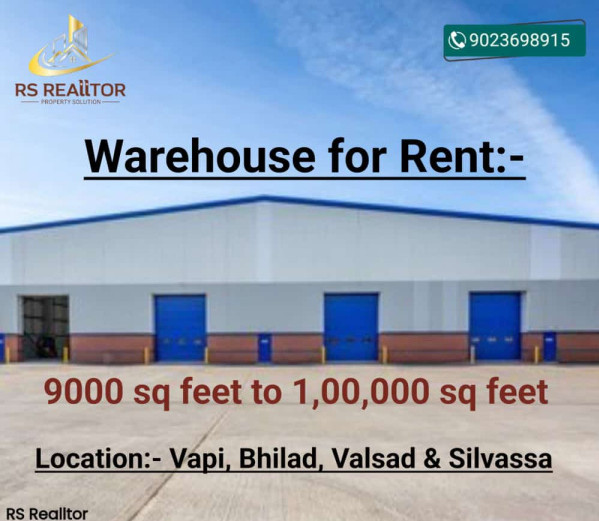  Warehouse 20000 Sq.ft. for Rent in NH 8, Vapi