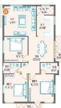 3 BHK Flat for Sale in Kr Puram, Bangalore