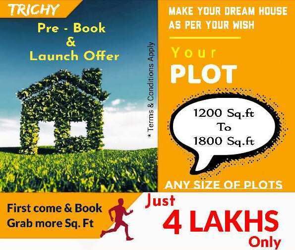  Residential Plot 1500 Sq.ft. for Sale in Viralimalai, Tiruchirappalli