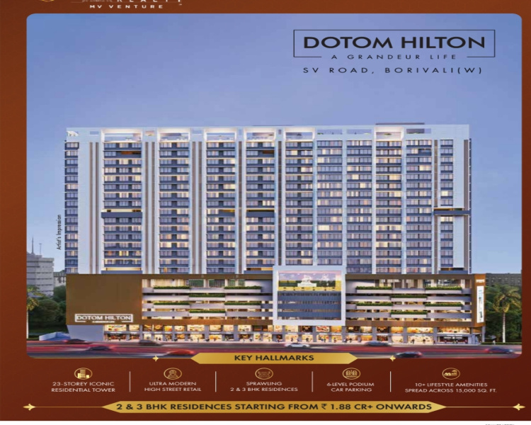 2 BHK Apartment 657 Sq.ft. for Sale in Borivali West, Mumbai