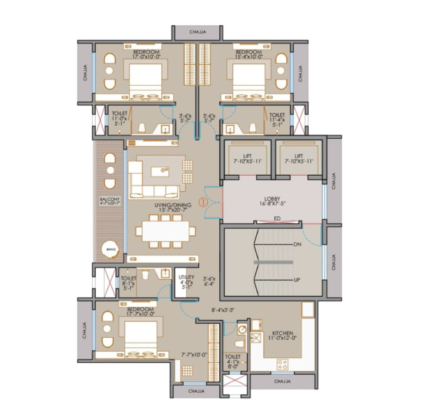 3.5 BHK Apartment 1328 Sq.ft. for Sale in Shimpoli, Borivali West, Mumbai