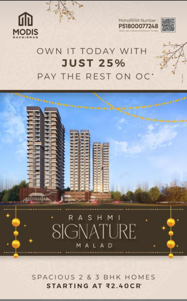 2 BHK 778 Sq.ft. Apartment for Sale in Malad West, Mumbai