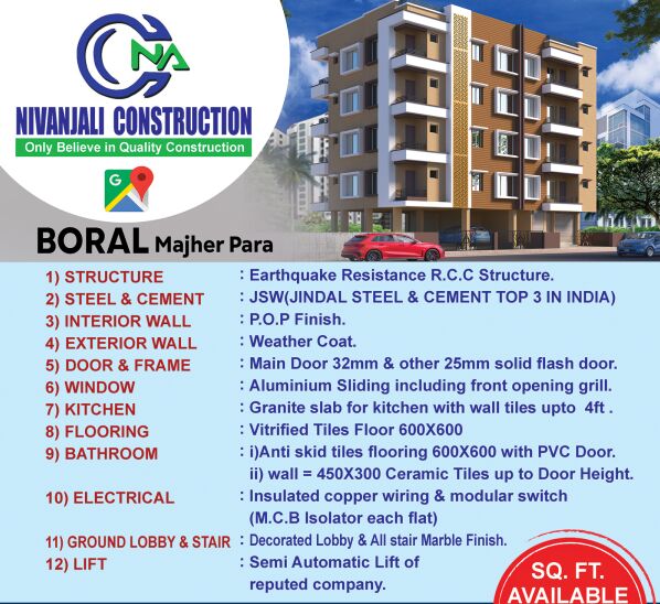 2 BHK Apartment 840 Sq.ft. for Sale in Garia, Kolkata