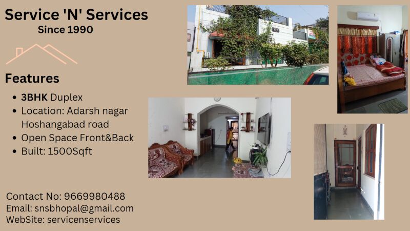 3 BHK House 1400 Sq.ft. for Sale in Hoshangabad Road, Bhopal