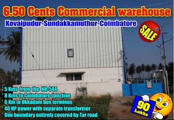  Warehouse for Sale in Sundakkamuthur, Coimbatore