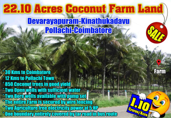  Agricultural Land for Sale in Kinathukadavu, Coimbatore