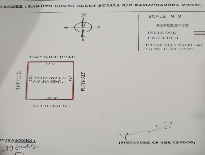  140 Sq. Yards Residential Plot for Sale in Rajapeta, Yadadri Bhuvanagiri